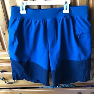 lululemon athletica Royal Blue and Black Men's Athletic Shorts